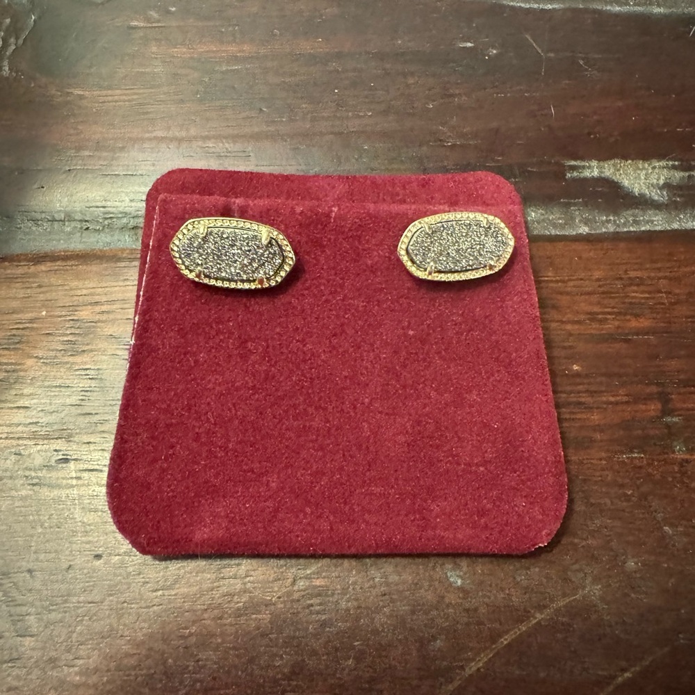 Grey Sparkle Kendra Scott Earrings
